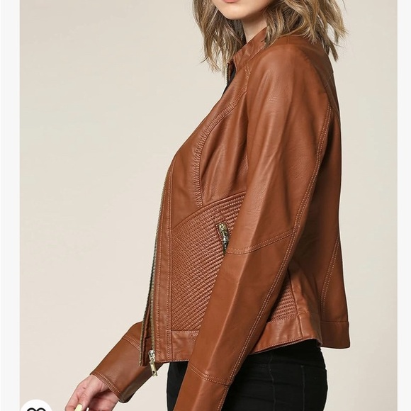 Made by Johnny, “leather” jacket. Size xl, biker jacket - Picture 12 of 12